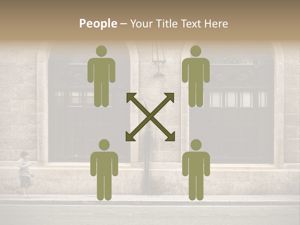 Windows Shanghai In Waitan PowerPoint Template