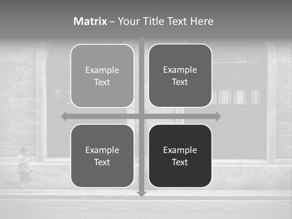 Vague Pedestrians Shanghai PowerPoint Template