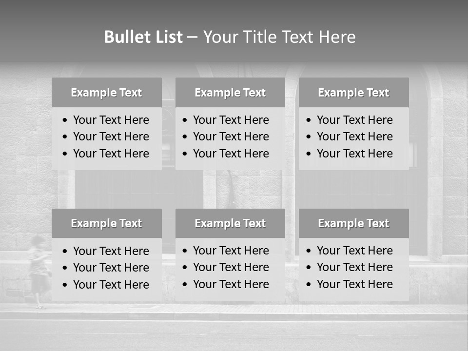 Vague Pedestrians Shanghai PowerPoint Template