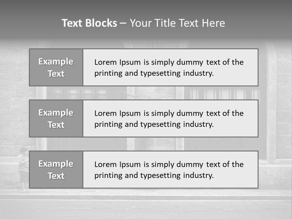 Vague Pedestrians Shanghai PowerPoint Template