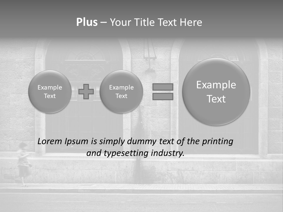 Vague Pedestrians Shanghai PowerPoint Template