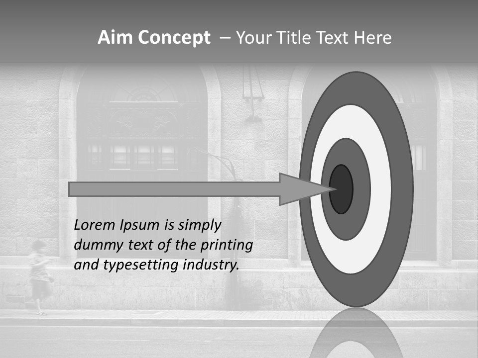 Vague Pedestrians Shanghai PowerPoint Template