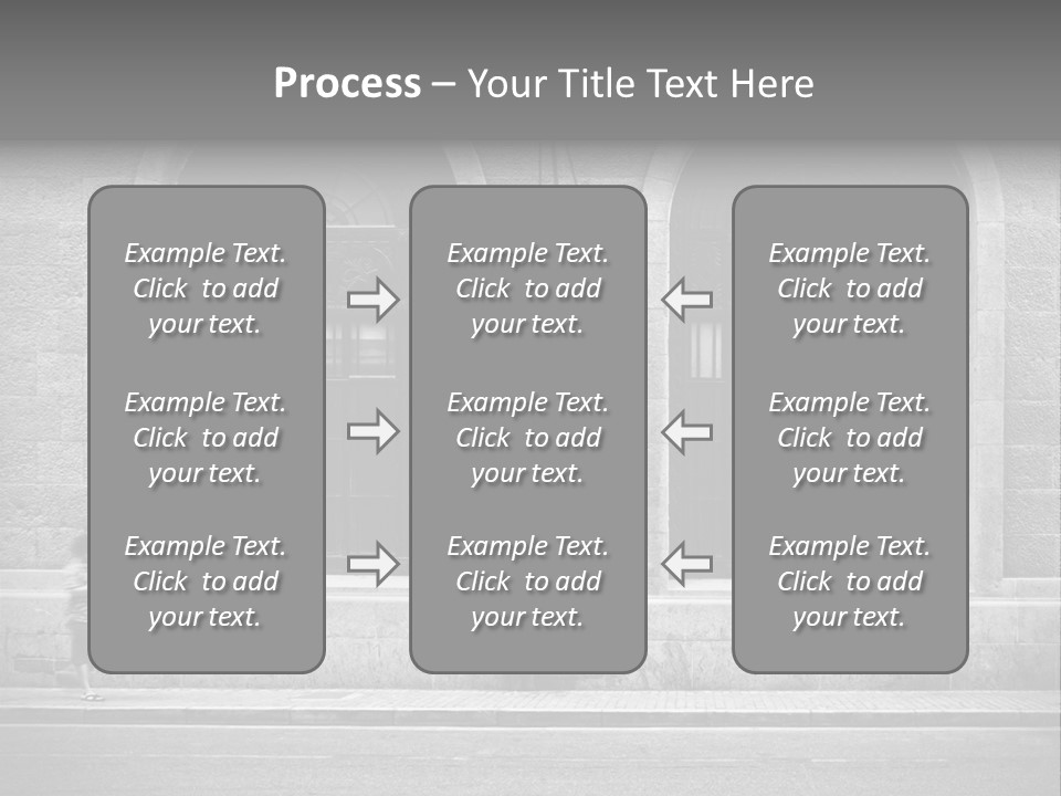 Vague Pedestrians Shanghai PowerPoint Template