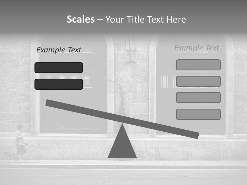 Vague Pedestrians Shanghai PowerPoint Template