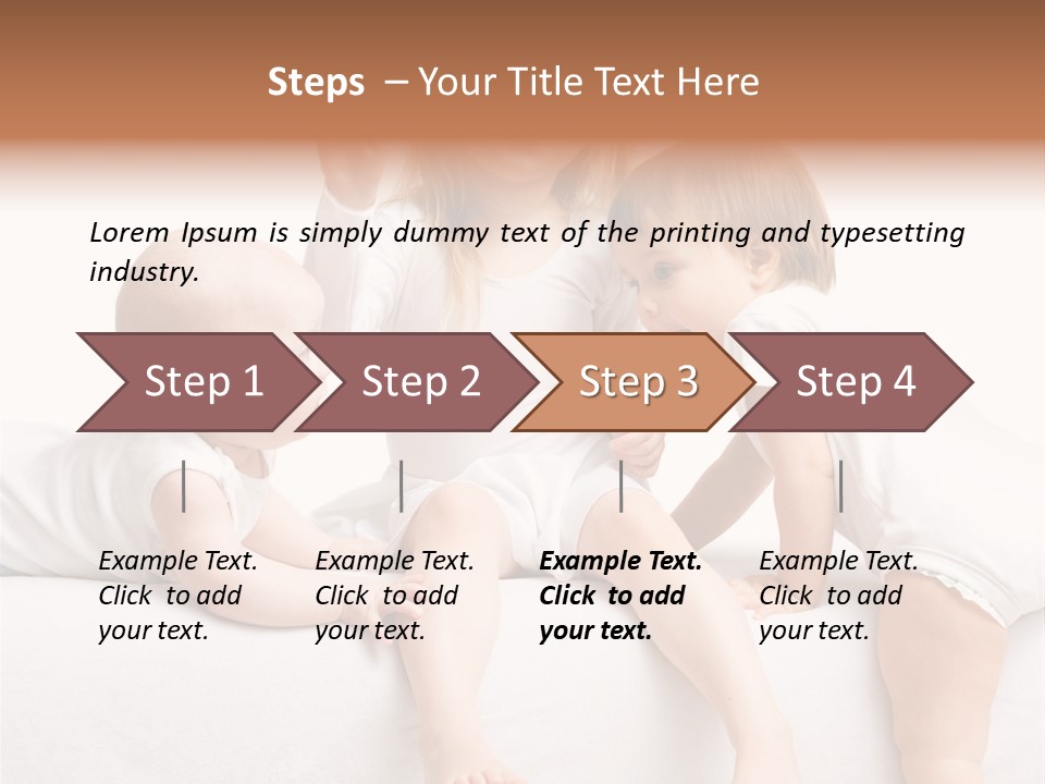 Step Play Cheerful PowerPoint Template