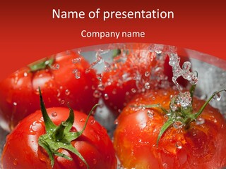 Healthy Eating Diet Splashing PowerPoint Template