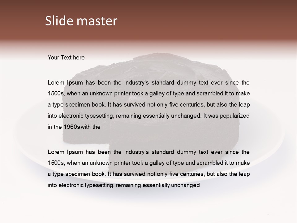 Cake Chocolate Sweet PowerPoint Template