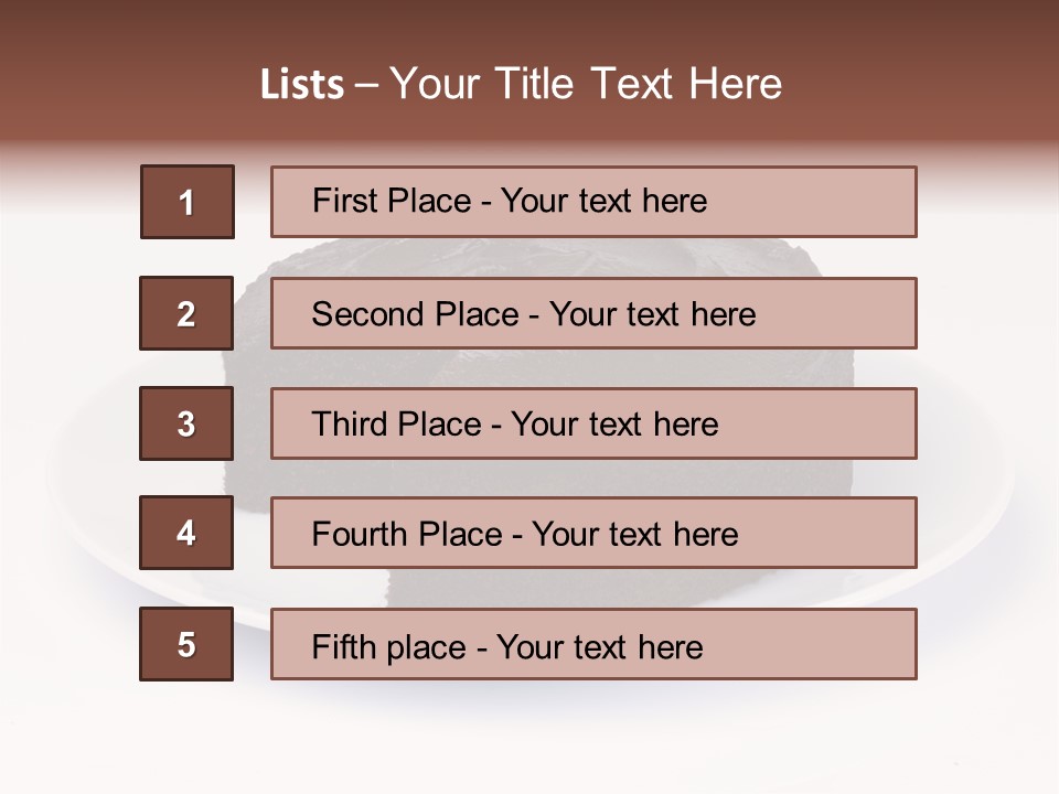Cake Chocolate Sweet PowerPoint Template