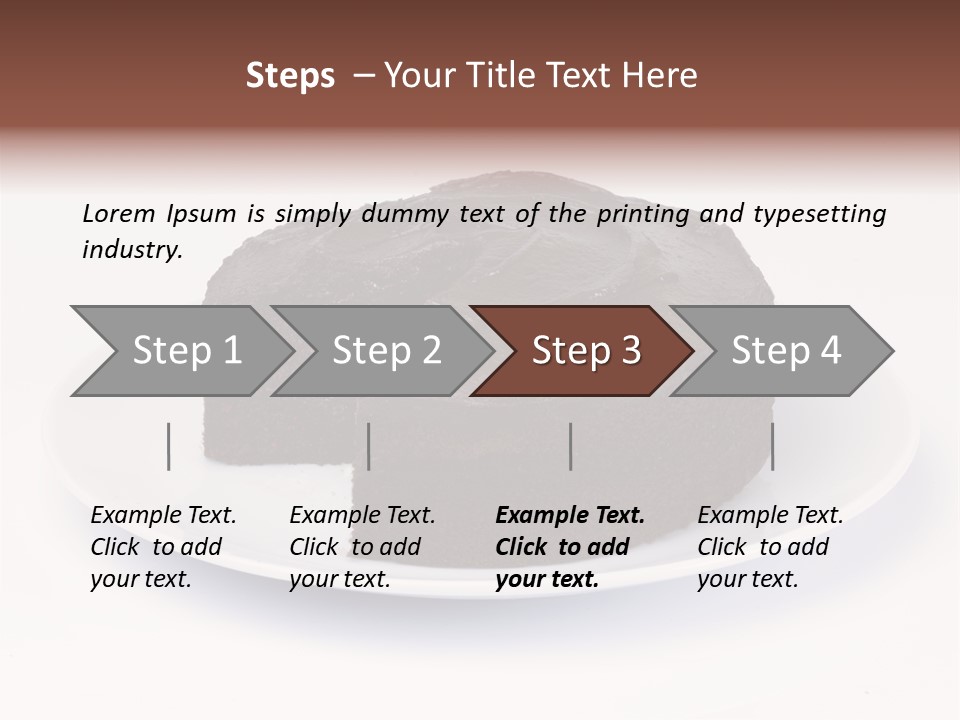 Cake Chocolate Sweet PowerPoint Template