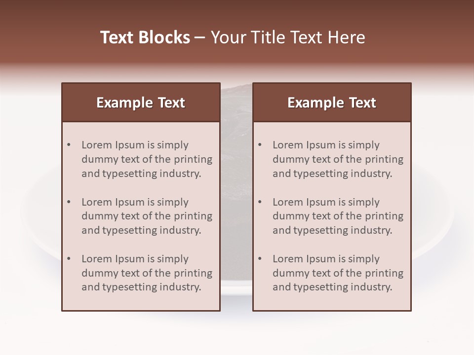 Cake Chocolate Sweet PowerPoint Template