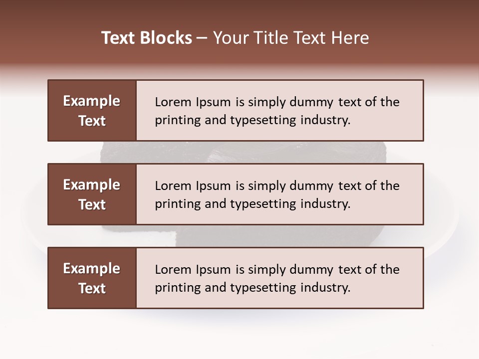 Cake Chocolate Sweet PowerPoint Template