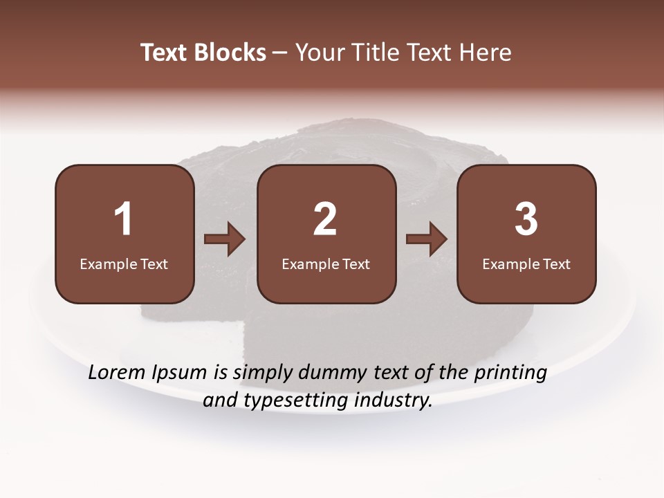 Cake Chocolate Sweet PowerPoint Template