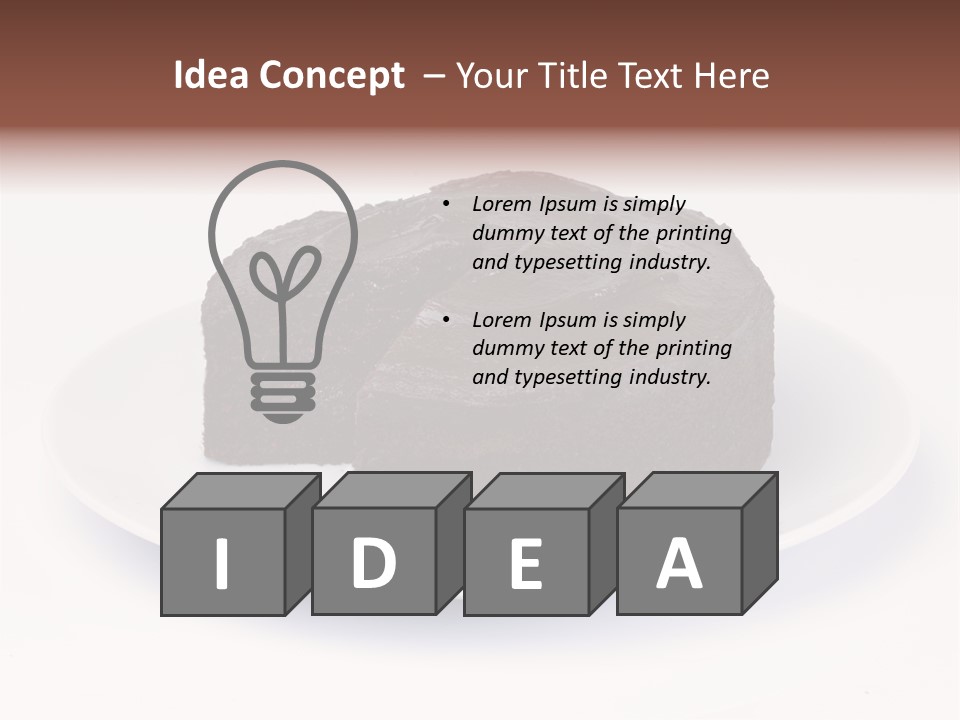 Cake Chocolate Sweet PowerPoint Template