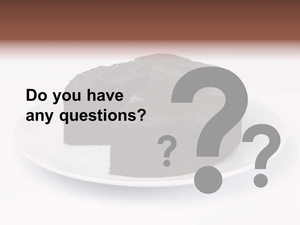 Cake Chocolate Sweet PowerPoint Template