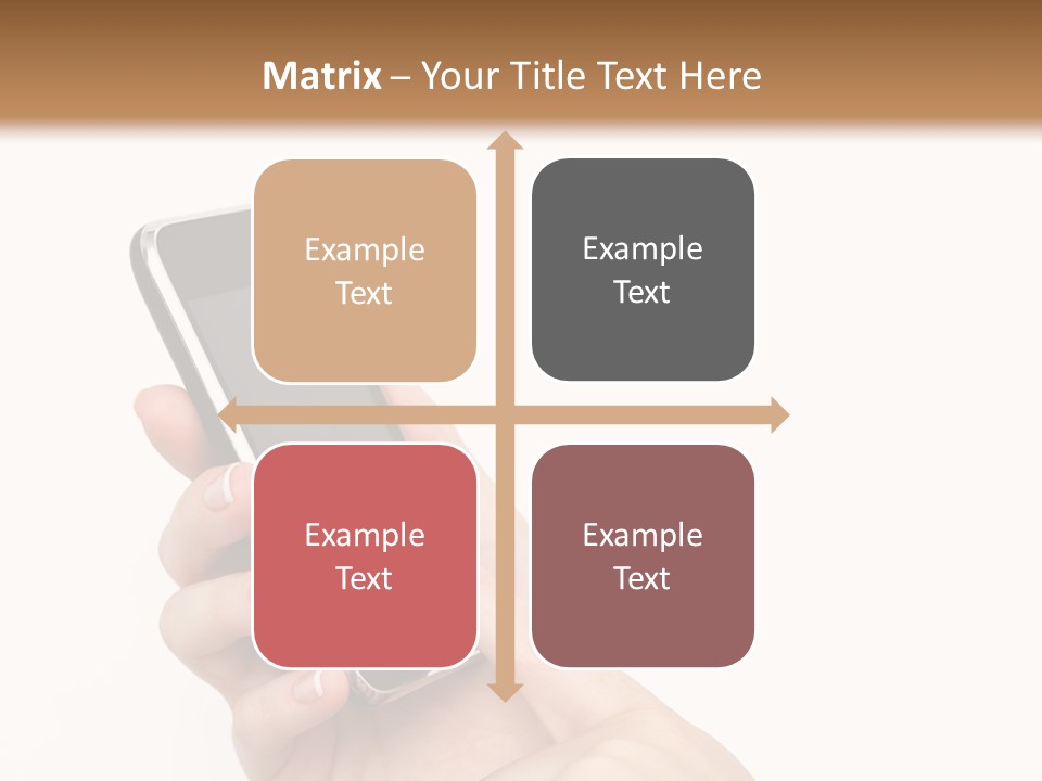 Isolated Touch Screen Background PowerPoint Template