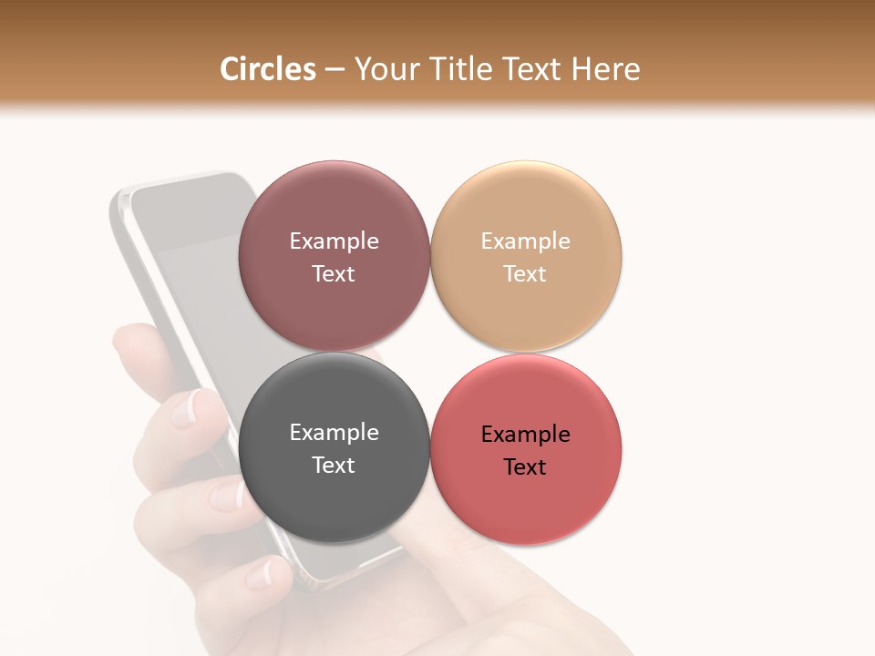 Isolated Touch Screen Background PowerPoint Template