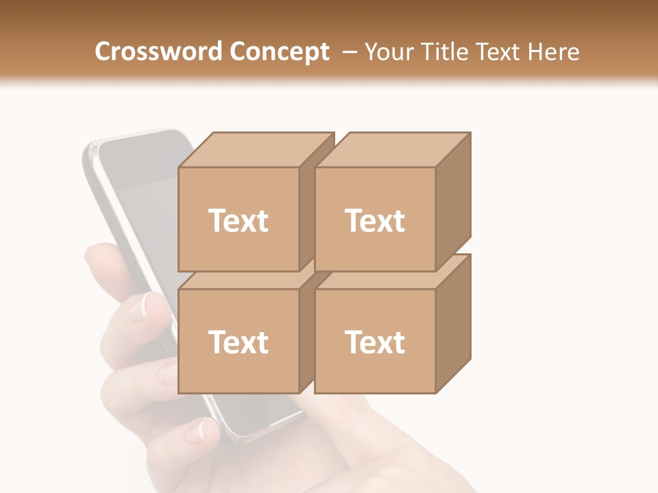 Isolated Touch Screen Background PowerPoint Template
