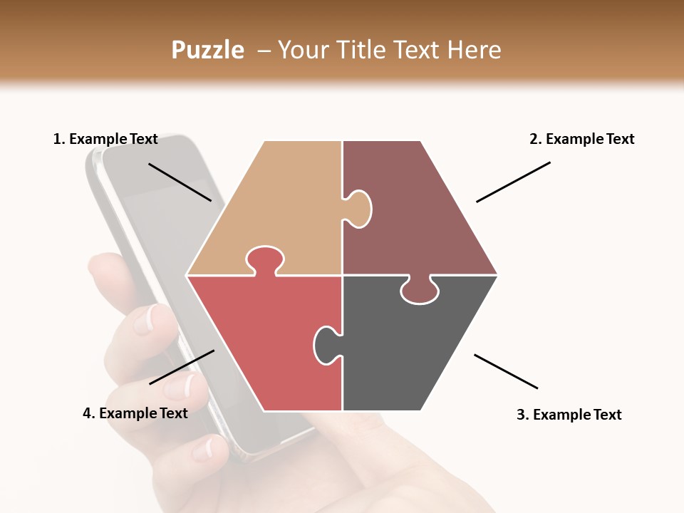 Isolated Touch Screen Background PowerPoint Template