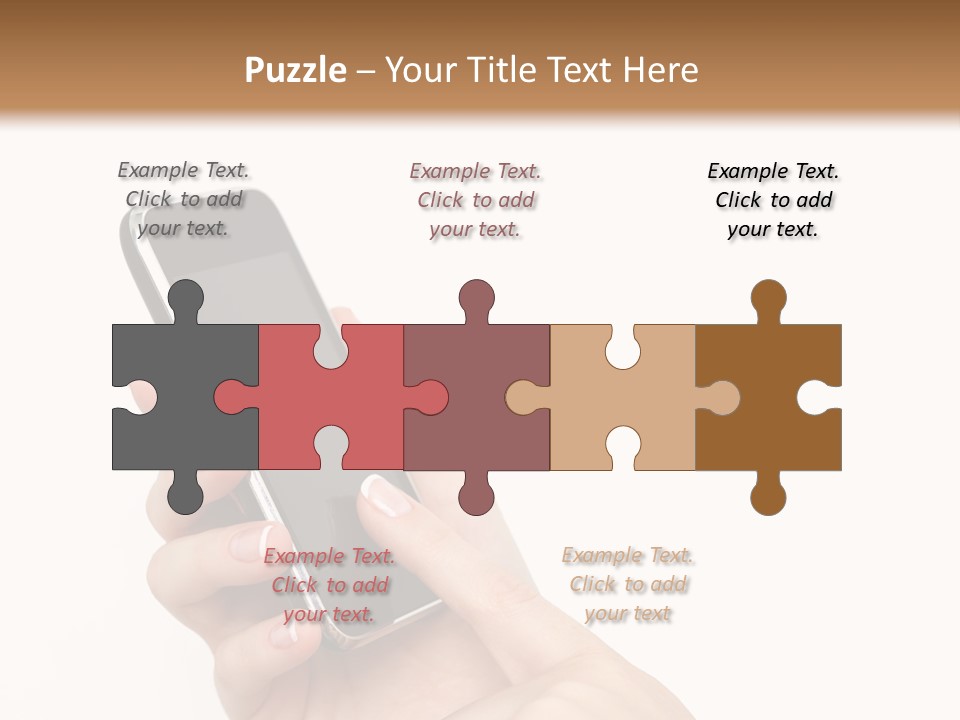 Isolated Touch Screen Background PowerPoint Template