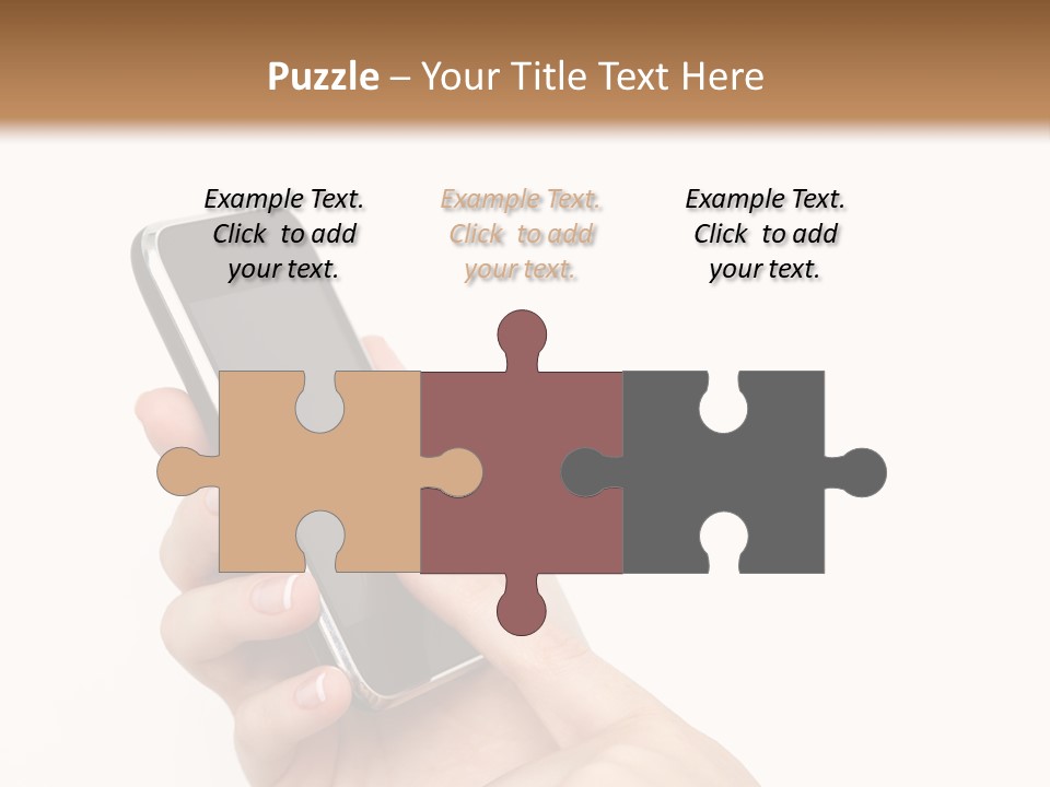 Isolated Touch Screen Background PowerPoint Template