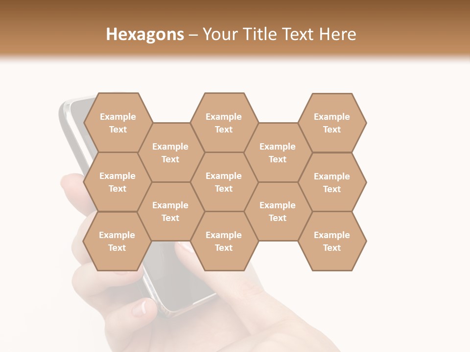 Isolated Touch Screen Background PowerPoint Template