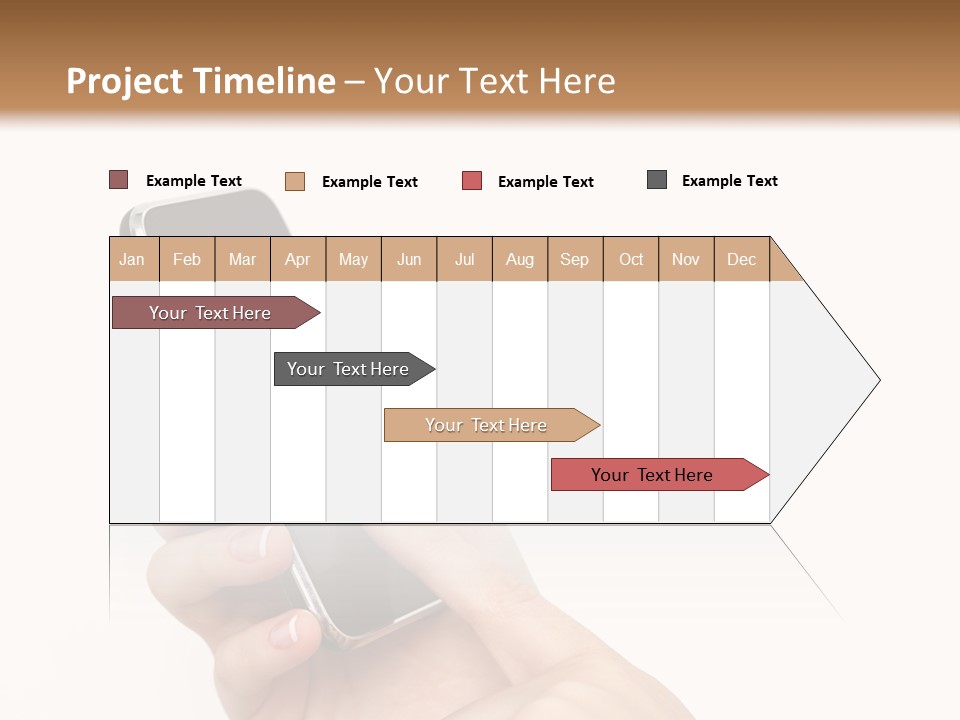 Isolated Touch Screen Background PowerPoint Template