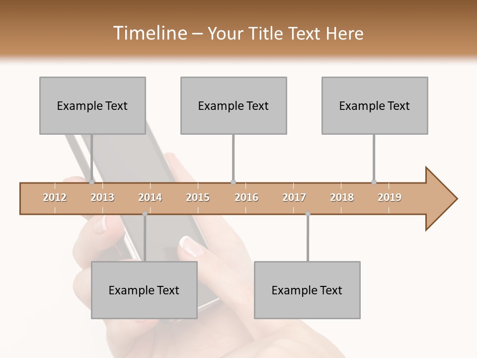 Isolated Touch Screen Background PowerPoint Template