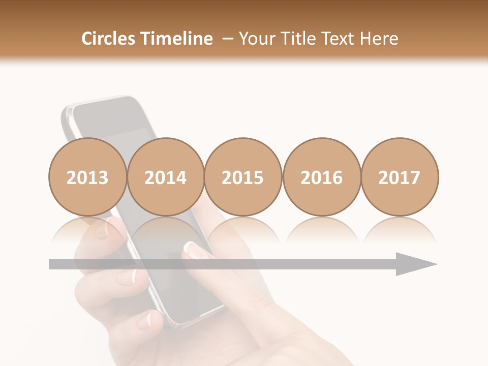 Isolated Touch Screen Background PowerPoint Template