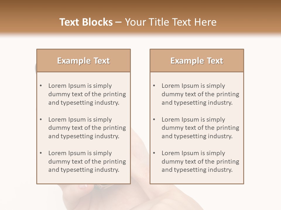 Isolated Touch Screen Background PowerPoint Template