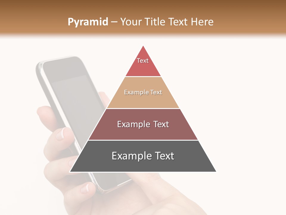 Isolated Touch Screen Background PowerPoint Template