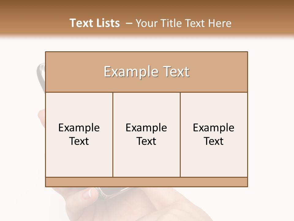 Isolated Touch Screen Background PowerPoint Template