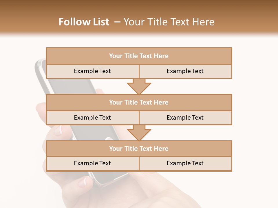 Isolated Touch Screen Background PowerPoint Template