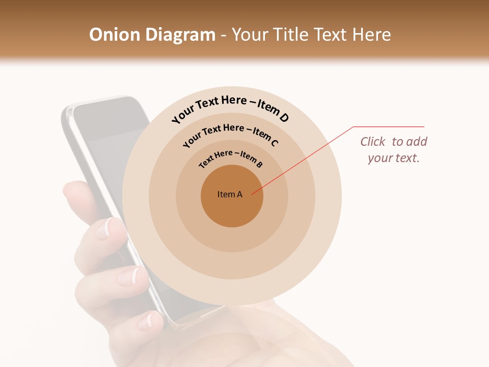 Isolated Touch Screen Background PowerPoint Template