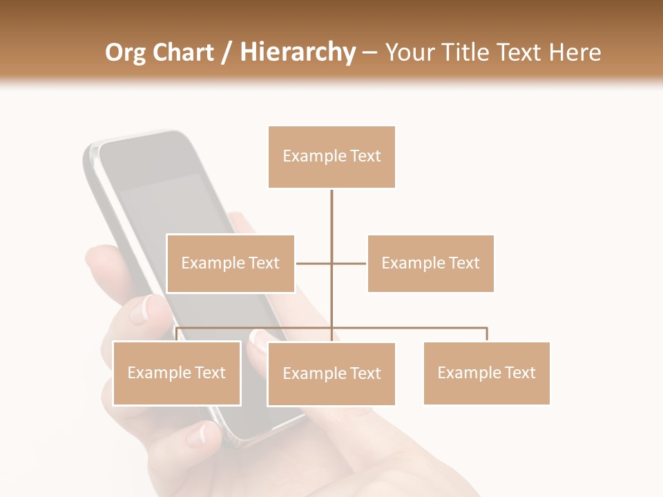 Isolated Touch Screen Background PowerPoint Template
