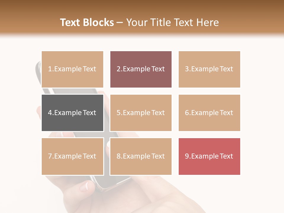 Isolated Touch Screen Background PowerPoint Template