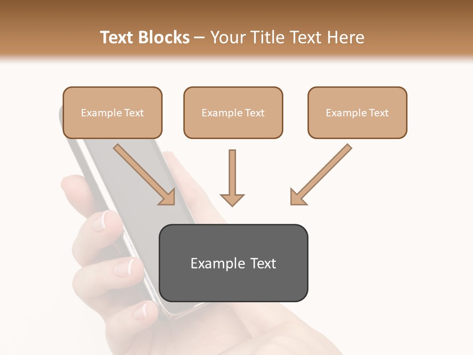 Isolated Touch Screen Background PowerPoint Template