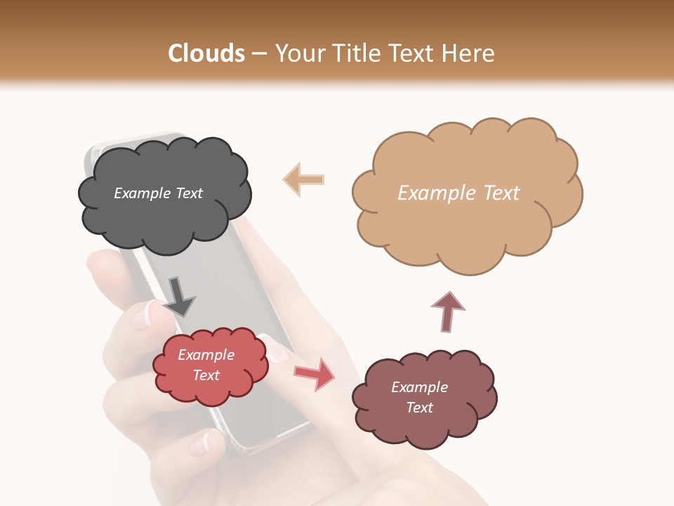 Isolated Touch Screen Background PowerPoint Template