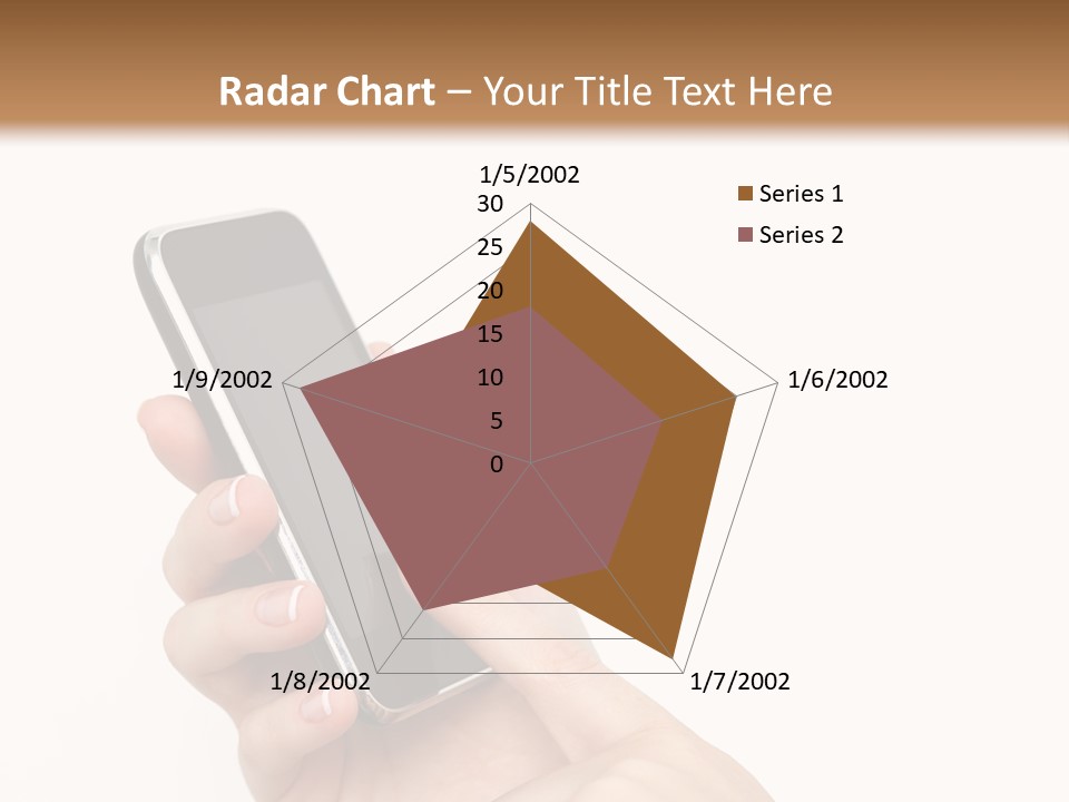 Isolated Touch Screen Background PowerPoint Template