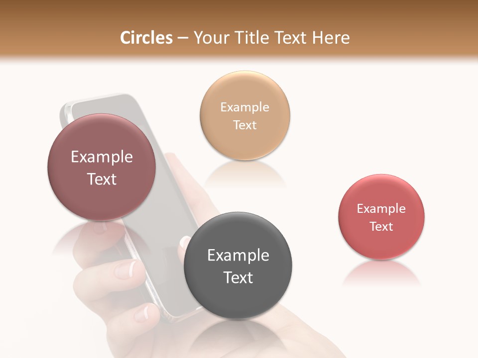 Isolated Touch Screen Background PowerPoint Template