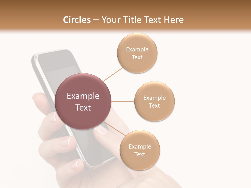 Isolated Touch Screen Background PowerPoint Template