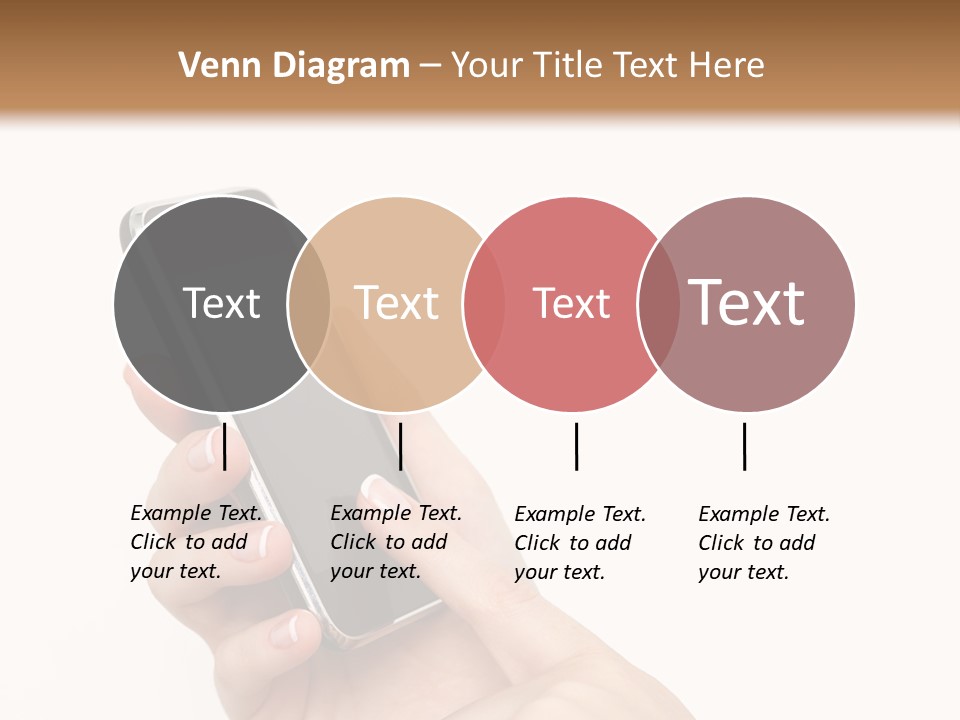 Isolated Touch Screen Background PowerPoint Template