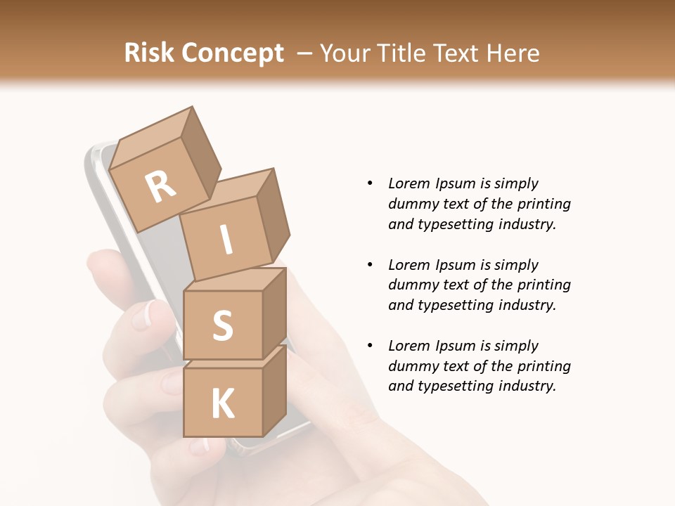 Isolated Touch Screen Background PowerPoint Template