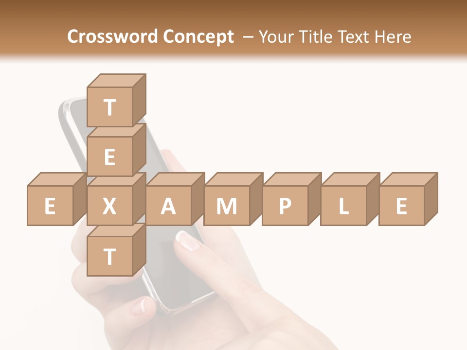 Isolated Touch Screen Background PowerPoint Template