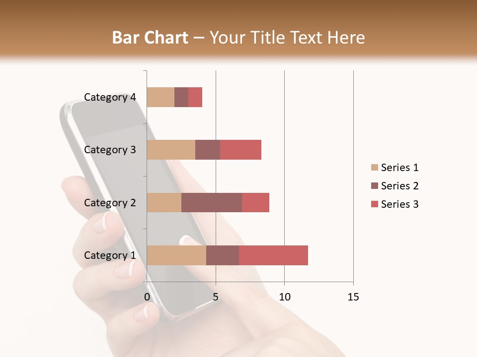 Isolated Touch Screen Background PowerPoint Template