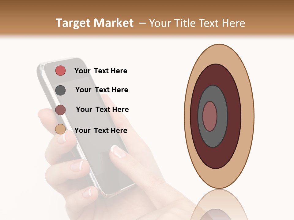 Isolated Touch Screen Background PowerPoint Template