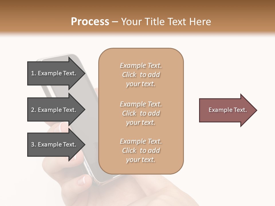 Isolated Touch Screen Background PowerPoint Template