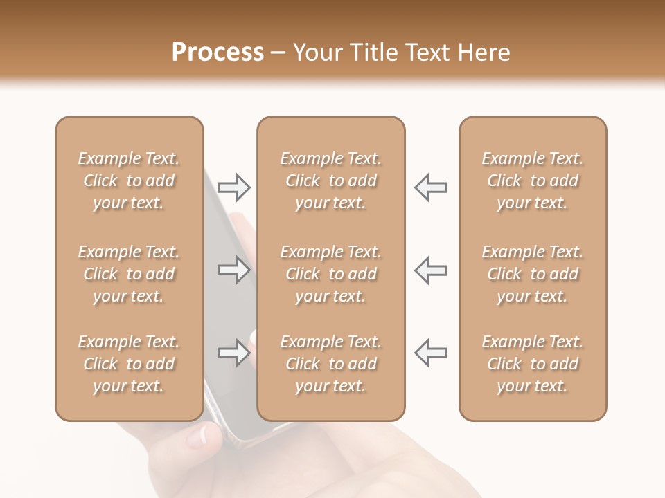 Isolated Touch Screen Background PowerPoint Template