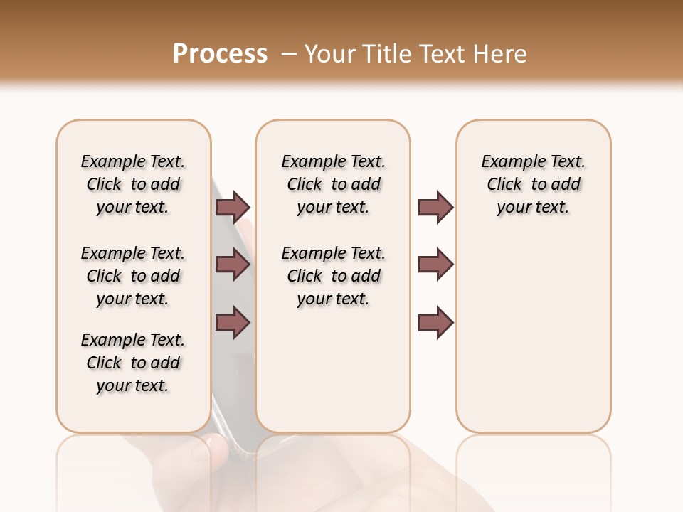 Isolated Touch Screen Background PowerPoint Template