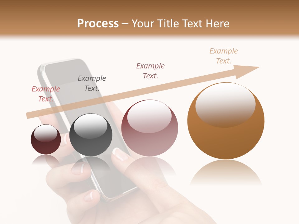 Isolated Touch Screen Background PowerPoint Template