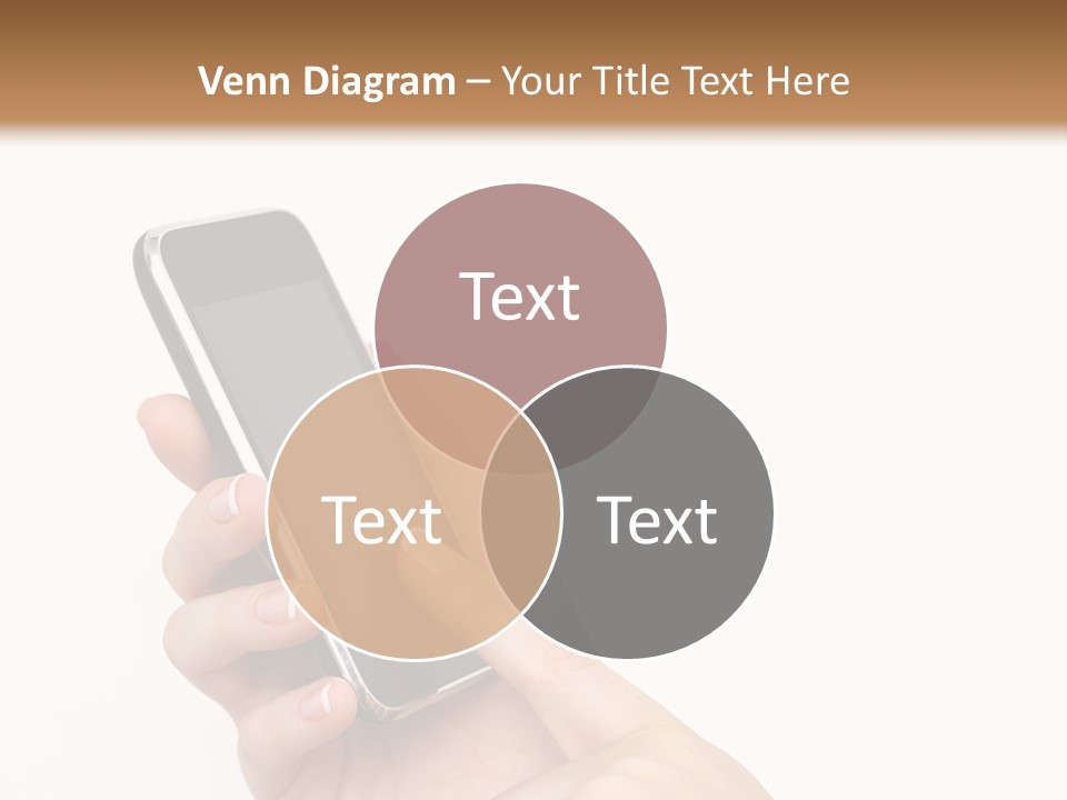 Isolated Touch Screen Background PowerPoint Template